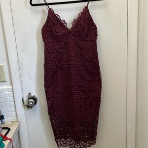 Bardo Burgundy Lace Dress Size 6